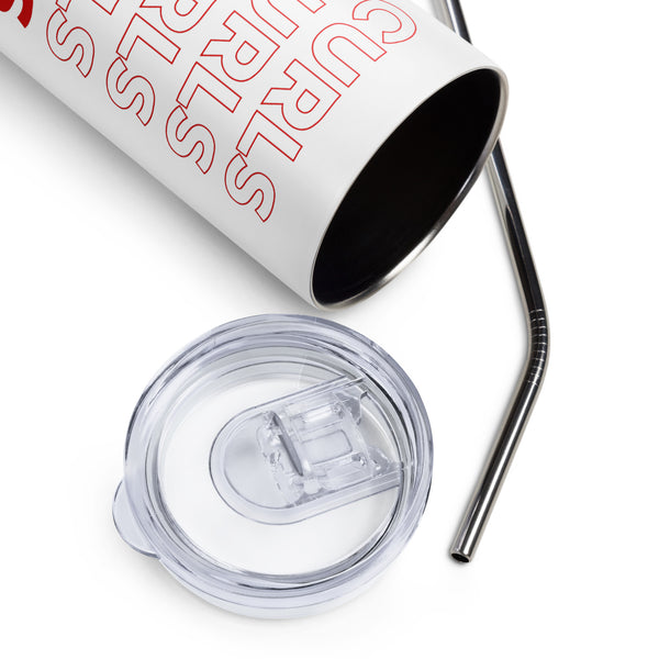 Curls Curls Curls Stainless Steel Tumbler