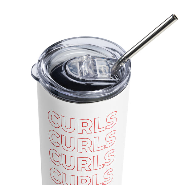 Curls Curls Curls Stainless Steel Tumbler